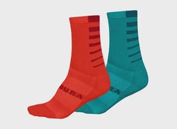 Endura Coolmax Stripe dámské ponožky 2 páry v balení blue pacific