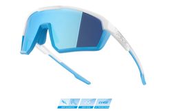 Brýle FORCE APEX -  bílo-šedé - modré zrcadlové sklo