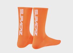 Supacaz Straight Up ponožky Neon Orange/White