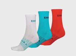 Endura Coolmax Race dámské ponožky (3 páry v balení) blue pacific