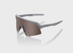 100% S3 brýle Soft Tact Stone Grey/HiPER Crimson Silver Mirror Lens