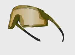 Force Grip cyklistické brýle Army zlatá