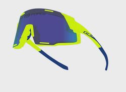 Force Grip cyklistické brýle Fluo/modrá