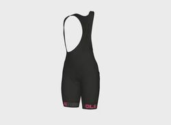 Alé Cycling Clothing dámské letní cyklistické kalhoty SOLID TRAGUARDO black/pink fluo