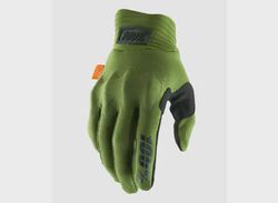 100% Cognito D3O pánské dlouhé rukavice Army Green/Black