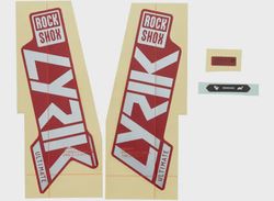 Rock Shox Decal Lyrik Ultimate 27,5"/29" Polar foil/ gloss red