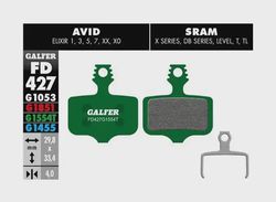 Brzdové destičky Galfer AVID FD427, Pro